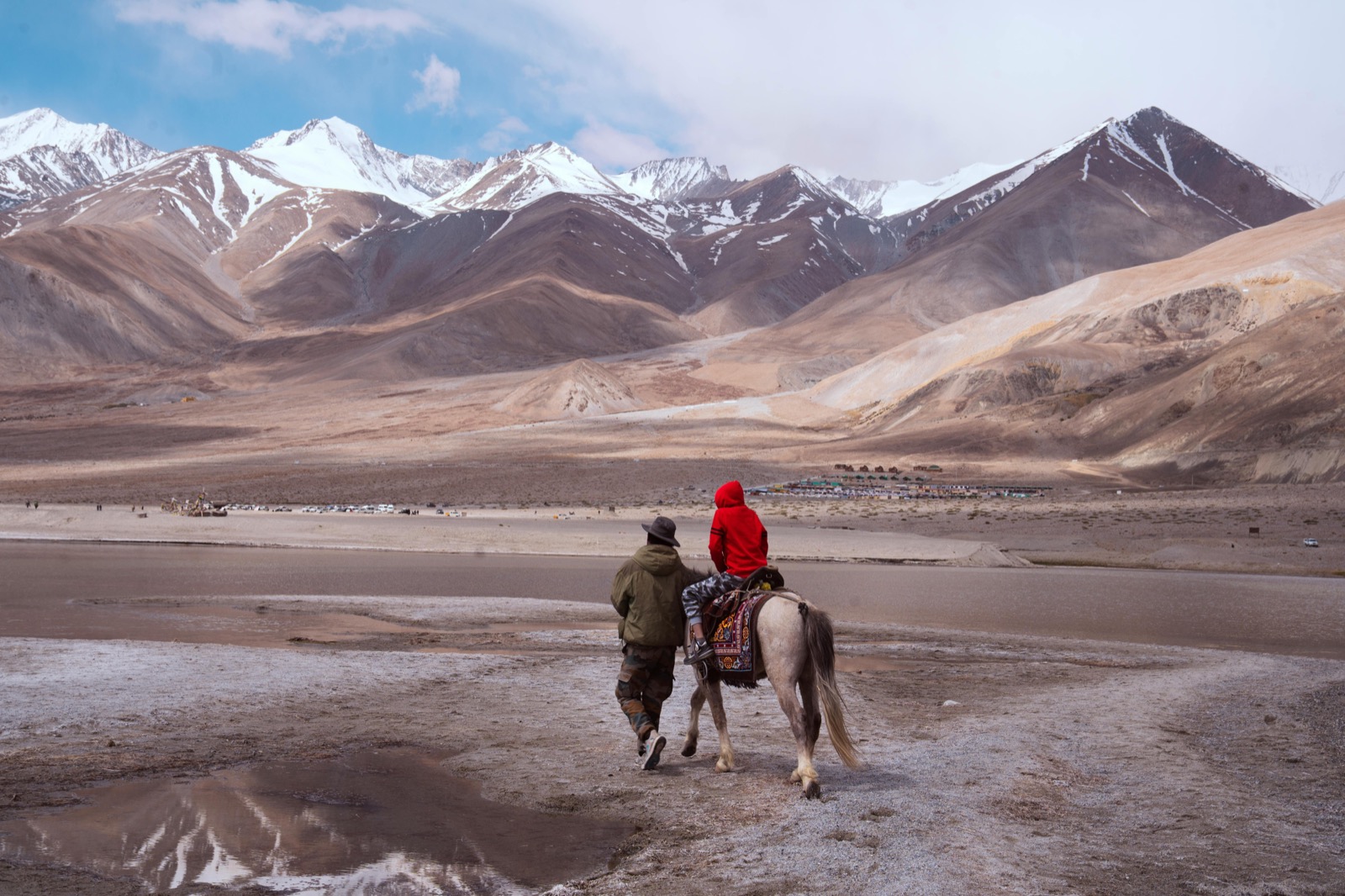 Wari La pass at 17,388 ft between Shyok and Wari valleys, Ladakh motorcycle route